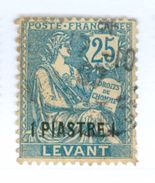 LEVANTE FRANCESE, COLONIE FRANCESI, FRENCH OFFICES ABROAD, TURKEY, 1903, FRANCOBOLLI USATI Scott 34, Yvert Et Tellier 17 - Used Stamps