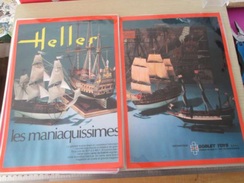 DIV415 : MAQUETTES PLASTIQUE HELLER LES GRANDS BATEAUX A VOILE   -  Pour  Collectionneurs ... PUBLICITE  Page De Revue D - Boats