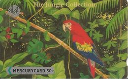 CARTE+GB-MERCURY CARD-50P-THE JUNGLE COLLECTION-PERROQUET TBE- - Perroquets