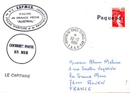 FRANCE. Enveloppe Ayant Circulé En 1980. Navire De Grande Pêche "Austral". - Navires & Brise-glace