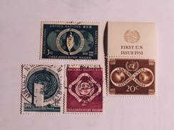 Nations Unies  1951-52  Lot# 1 - Usados