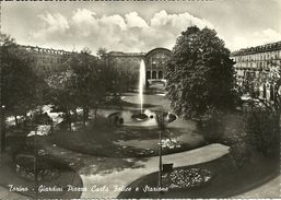 Torino (Piemonte) Giardini Piazza Carlo Felice E Stazione Porta Nuova - Parks & Gärten