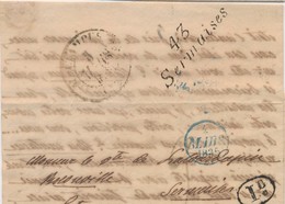 LAC 43 Sermaises - De PARIS - 9/3/1839 - TB - 1801-1848: Voorlopers XIX