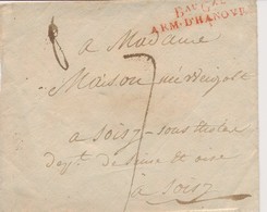 LSC BAU GAL ARM. D'HANOVRE - Rge - Sans Date - TB - Marques D'armée (avant 1900)