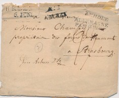 L N°3 - Allemagne Par Givet - Pli D'Anholt - Pr Strasbourg - Au Verso Joli Sceau - B/TB - 1801-1848: Voorlopers XIX