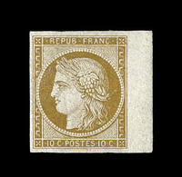 ** N°1 - 10c Bistre - BDF - Signé Calves - SUPERBE - 1849-1850 Cérès