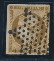O N°1a - Bistre Brun - Obl. Étoile - Signé BRUN/COSTE - TB - 1849-1850 Ceres