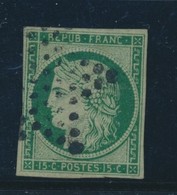 O N°2 - 15c Vert - B - 1849-1850 Cérès