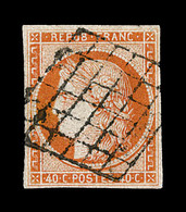 O N°5 - Obl. Grille Bien Posée - TB - 1849-1850 Cérès