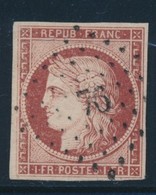 O N°6 - Obl. PC 76 - Pli Horiz. - Asp. TB - 1849-1850 Cérès