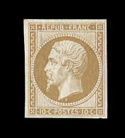 ** N°9c - 10c Bistre - Réimpression - TB - 1852 Louis-Napoleon