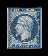 (*) N°10 - 25c Bleu - Signé Calves/Lemaire - TB - 1852 Louis-Napoleon