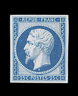 ** N°10c - 25c Bleu - Réimpression - TB - 1852 Louis-Napoleon