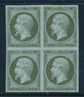 **/* N°11 - Bloc De 4 - Signé Calves - TB - 1853-1860 Napoléon III