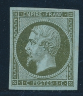 * N°11 - 1c Olive - Signé Roumet - TB - 1853-1860 Napoléon III