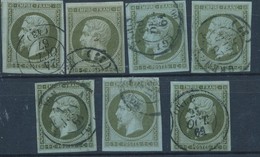 O N°11 X 7 Ex - Belle Oblit. - Nuances Diff. - TB - 1853-1860 Napoléon III