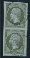 O N°11 - 1c Olive - Paire - TB - 1853-1860 Napoleon III