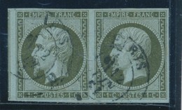 O N°11 - Paire + Filet Voisin - TB - 1853-1860 Napoléon III