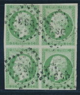 O N°12 - 5c Vert - Bloc De 4 - TB - 1853-1860 Napoléon III