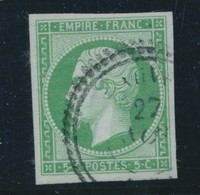 O N°12 - 5c Vert - TB - 1853-1860 Napoléon III