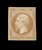 * N°13B - 10c Brun Clair - Type II - TB - 1853-1860 Napoleon III