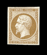 ** N°13Ba - 10c Bistre Brun - Type II - TB - 1853-1860 Napoléon III