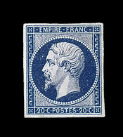 * N°14Ab - 20c Bleu Noir - TB - 1853-1860 Napoléon III