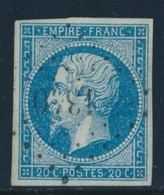 O N°14Ad - Bleu S/vert - Signé Roumet - TB - 1853-1860 Napoléon III