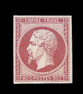 * N°17B - 80c Rose - Signé - TB - 1853-1860 Napoléon III
