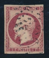 O N°18 - Une Marge Au Filet - Certificat - B - 1853-1860 Napoleon III