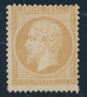 * N°21 - 10c Bistre - Signé Calves - TB - 1862 Napoleon III