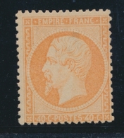 * N°23 - 40c Orange - Comme ** - Signé Calves - TB - 1862 Napoleon III