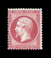 ** N°24 - 80c Rose - TB - 1862 Napoléon III