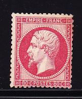 ** N°24 - 80c Rose - TB - 1862 Napoléon III