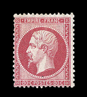 * N°24 - 80c Rose - Charn. Marquée - TB - 1862 Napoleon III