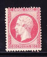 (*) N°24 - 80c Rose - TB - 1862 Napoleon III