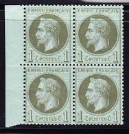 ** N°25 - Bloc De 4 - BDF - Signé Calves - TB - 1863-1870 Napoleon III Gelauwerd