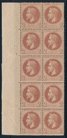 **/* N°26 - Bloc De 10 - BDF - Maj. ** - TB - 1863-1870 Napoleon III Gelauwerd