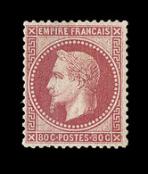 ** N°32 - 80c Rose - Signé JF Brun - TB - 1863-1870 Napoleon III Gelauwerd