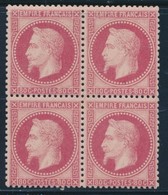 * N°32 - 80c Rose - Bloc De 4 - TB - 1863-1870 Napoleon III Gelauwerd