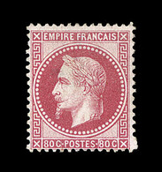 * N°32 - 80c Rose - 1Pt Clair - 1863-1870 Napoléon III Lauré