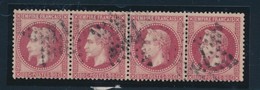 O N°32 - 80c Rose - Bde De 4 Horiz. - TB - 1863-1870 Napoléon III Lauré