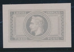 (*) N°33 - Petite Epreuve En Violet Gris Sans Faciale - S/papier Mince - TB - 1863-1870 Napoléon III Lauré