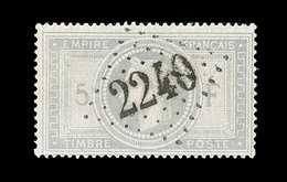 O N°33 - Obl GC 2240 - Signé Baudot/Behr - TB - 1863-1870 Napoléon III Lauré