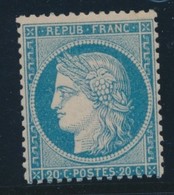 * N°37 - 20c Bleu - TB - 1870 Beleg Van Parijs