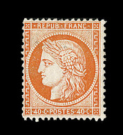 ** N°38 - 40c Orange - TB - 1870 Beleg Van Parijs