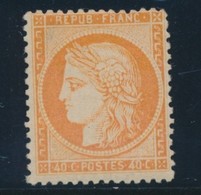 ** N°38 - 40c Orange - Signé Calves Et Roumet - TB - 1870 Siège De Paris
