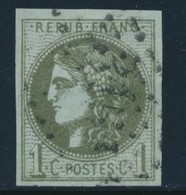 O N°39B - 1c Olive - R2 - TB - 1870 Emission De Bordeaux