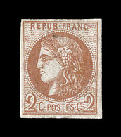 ** N°40B - 2c Brun Rouge - R2 - TB - 1870 Uitgave Van Bordeaux