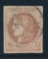 O N°40B - 2c Brun Rouge - R2 - TB - 1870 Uitgave Van Bordeaux